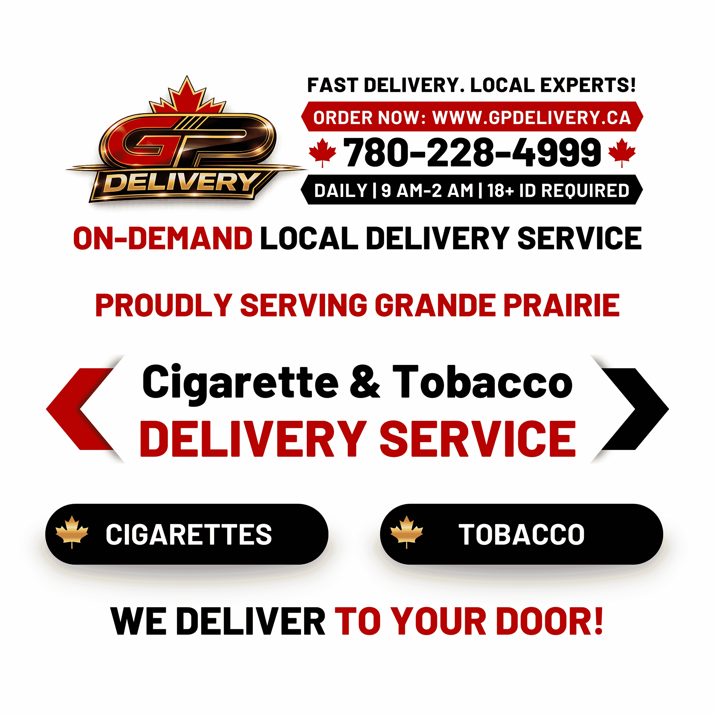 can delivery service bring tobacco Cigarette | DELIVERY | Grande Prairie